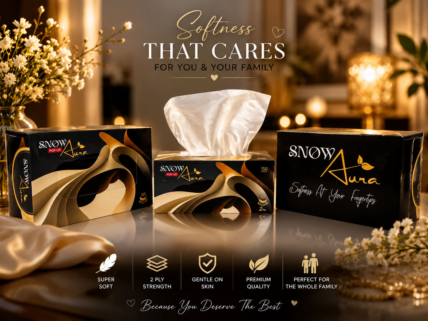 snow aura tissue box (pop up)
