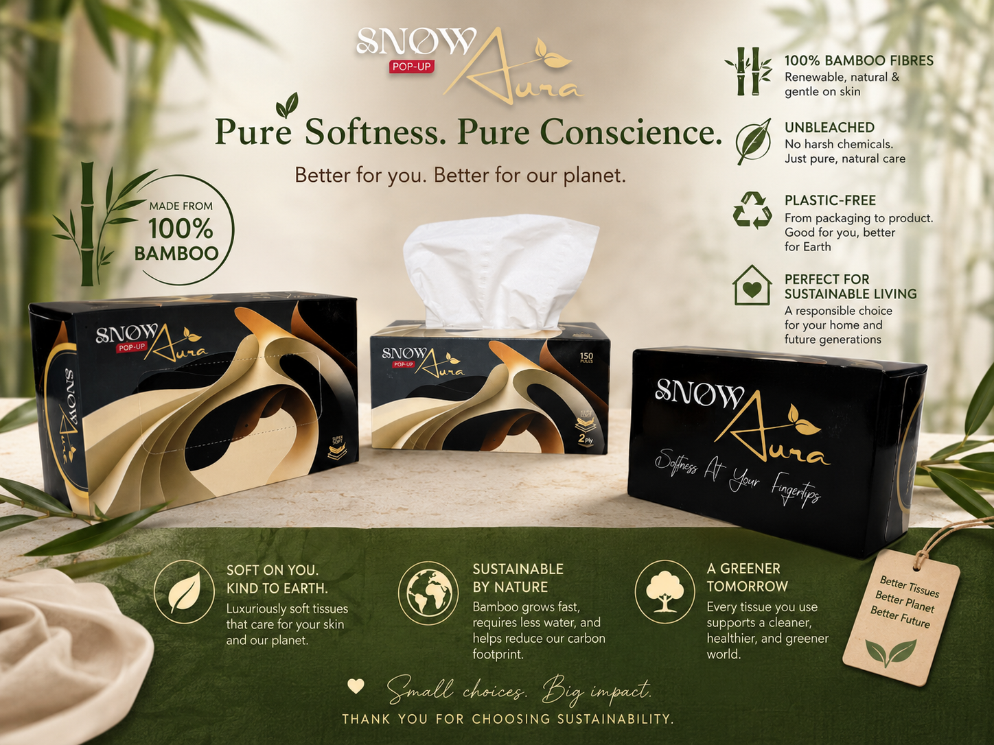 snow aura tissue box (pop up)