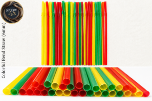 colourful bend straw (6mm)